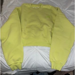 SET ACTIVE Cropped Yellow Crew Neck
